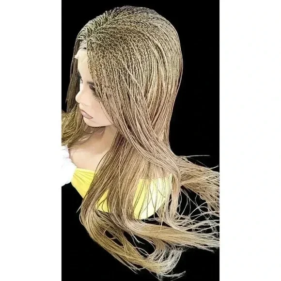 Micro Million Braided  Wig – Honey Blonde Full Lace. Yassine - Picture 15 of 15